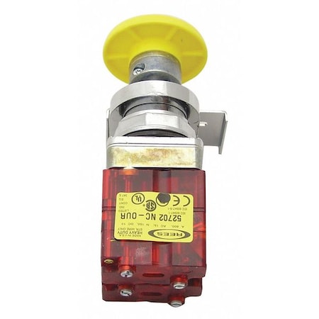 Rees 40102314 - Push Buttons w/2 NC,Yellow,30.5mm