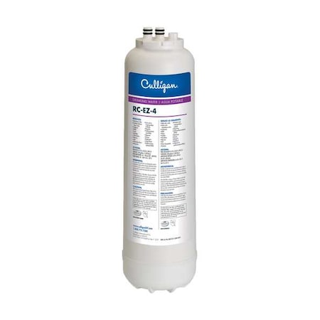 Culligan RC-EZ-4 - Quick Connect Filter, 0.5 gpm, 0.5 Micron, 2-3/4" O.D., 12 1/2 in H