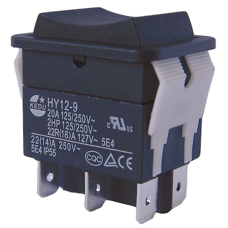 29FG29 - Rocker Switch, DPDT, 6 Connections
