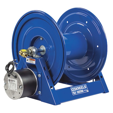 Coxreels 1125-4-100-E - Motor Hose Reel,100 ft,1/2 in I.D.,Blue