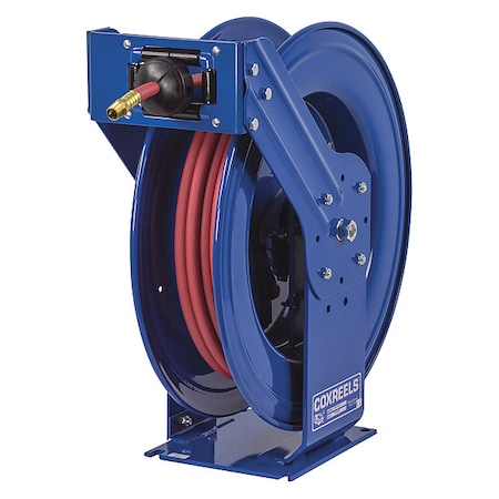 Coxreels TSH-N-3125 - Spring Return Hose Reel, 3/8 in Hose Diameter, 125 ft Length, 300 psi Max. Pressure, Brass