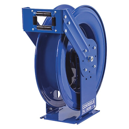 Coxreels TMPL-N-3100 - Spring Return Hose Reel, 3/8 in Hose Diameter, 100 ft Length, 3,000 psi Max. Pressure, Brass, Blue