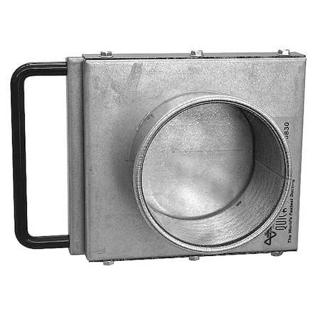 Nordfab 8010004633 - Round Blast Gate, Galvanized Steel, 20 GA, 18 in W, 5 in L, 28-1/2" H