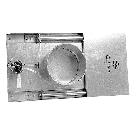 Nordfab 8010002463 - Round Blast Gate, Galvanized Steel, 22 GA, 8.66" W, 5 1/4 in L, 20-1/2" H