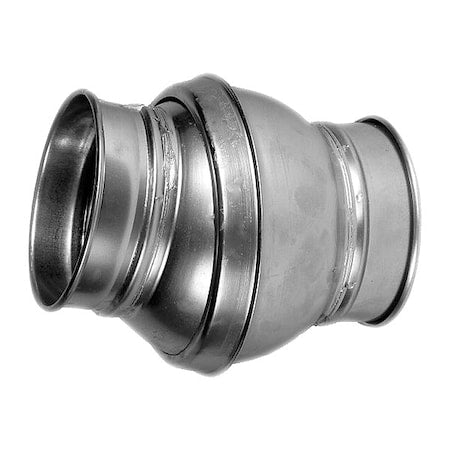 Nordfab 8010002138 - Round Ball Joint, 12 in Duct Dia, Galvanized Steel, 16 ga GA, 15-1/4" L
