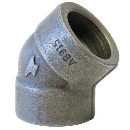 Anvil 0362014607 - 45 Degree Elbow 45 Degree Elbow, 4" Pipe, Socket Weld, Black Forged Steel, Class 3000