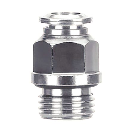 Aignep Usa 57020-8-1/8 - Strt, Metal, Push-Fit , Threaded,PK5