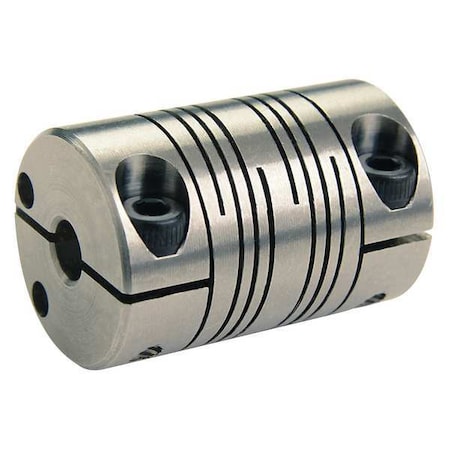 Ruland FCR20-8-6-SS - Coupling,6 Beam Clamp,Bore 1/2 x 3/8 In