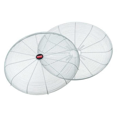 Dayton 2ATC1 - Fan Guard For 30 in Blade Dia, Polyester Powder Coated, Steel, Gray, Mounting 2-3/4 in x 4-1/2 in