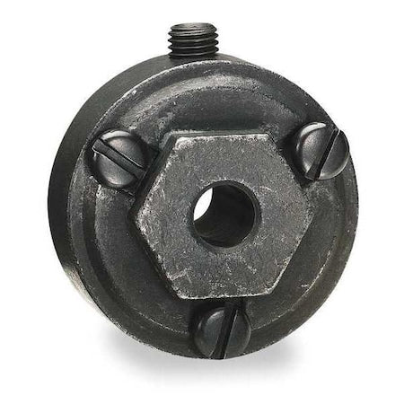 Dayton 2A563 - Interchangeable Hex Hub, 3/8 in Bore Dia, Alloy Steel, 1 Set Screw