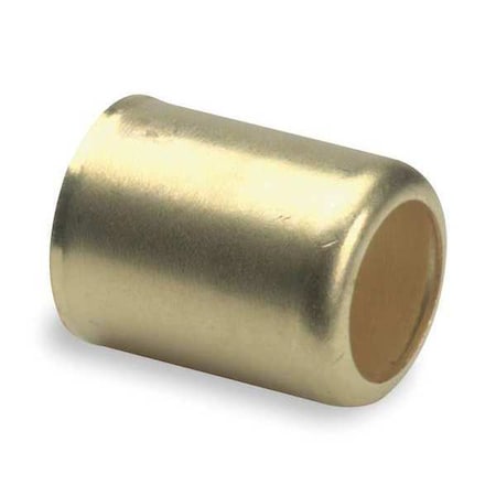 Speedaire 2A734 - Hose Ferrule, Brass, 0.5 in Fitting End Inside Dia, 0.725 in Hose End Inside Dia,PK10