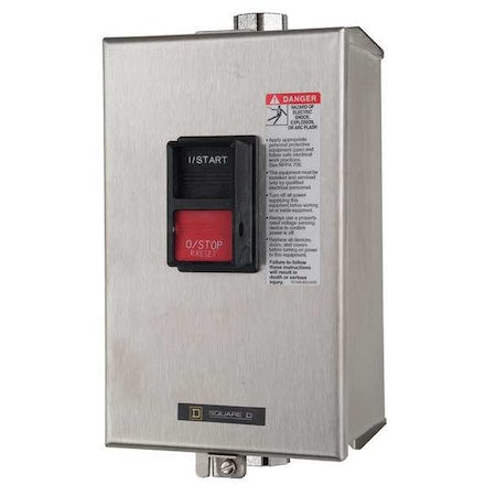 Square D 2510MCW13 - Manual Motor Starter, NEMA M-1, 3 P, 3 Phase, Push Button, 27 A
