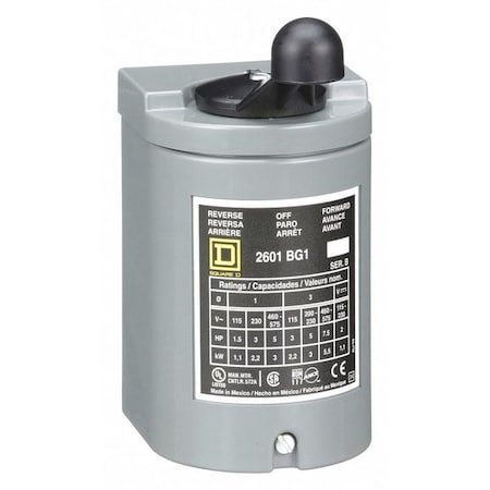 Square D 2601BG1 - Drum Swtch,Maintained/Momentary,NEMA 1,3 P