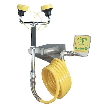 Bradley S1944022ABC - Dual Head Drench Hose,Wall Mount,12 ft.