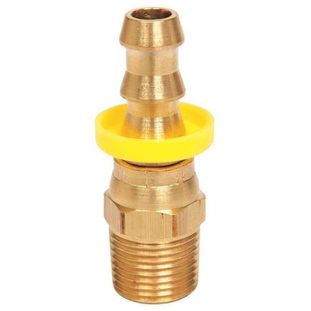 Continental PB-NPMX-0808 - Push on Hose Fitting,1/2"x1/2",Barbx NPTF