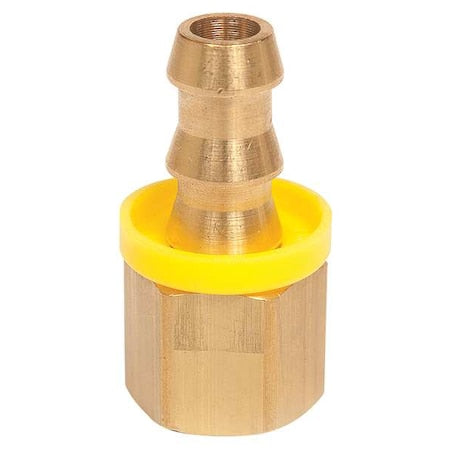 Continental PB-NPF-0808 - Push on Hose Fitting,1/2"x1/2",Barbx NPTF