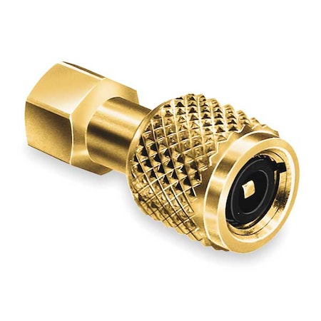 Jb Industries QC-S4A - Quick Coupler, 1/4 QC x 1/8 in FE NPT, Right Handed, 180 Degrees, 3 in L, Brass