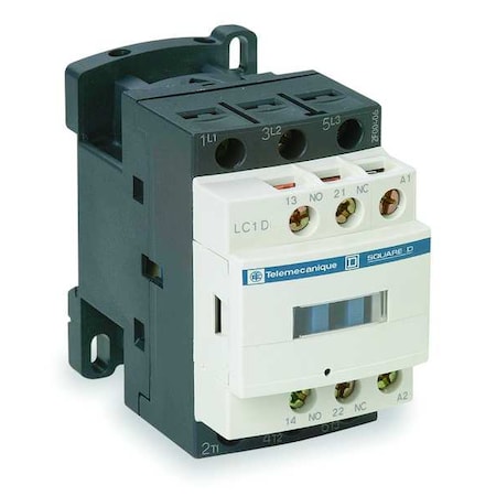 Schneider Electric LC1D32LE7 - IEC Magnetic Contactor, 1 NC/1 NO, 208 V AC, 3 P, Non-Reversing, Screw Clamp