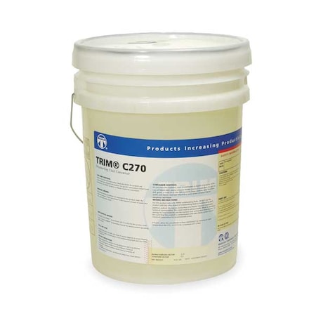 Trim C270-5G - Coolant, C270, Synthetic, 5 gal, Pail, Colorless to Pale Yellow