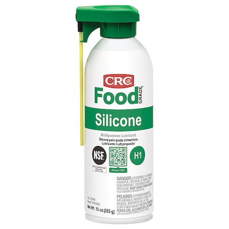 Crc 03040 - Multi-Purpose Food Grade Silicone Lubricant, H1 Food Grade, -40 to 400 Degree F, 10 oz, Aerosol Can