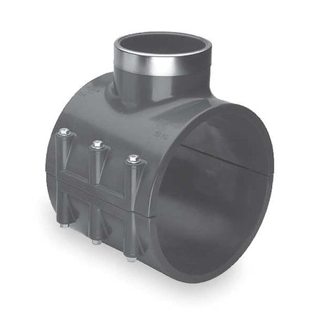 867-248SR - PVC,Saddle Clamp Tee,2in NPT,2in,3/4in NPT