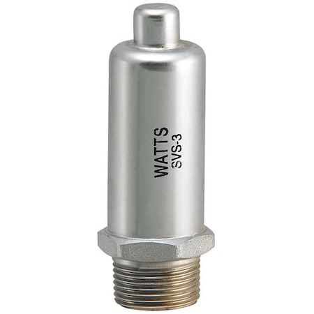 Watts 3/4 SVS 3 3/4mipx1/2fip - Steam Vent Valve, Non-Adj, Straight, 3/4 In