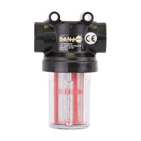 Banjo LSTM075-30C - Inline Strainer, 4 1/4 in H, 595 micron