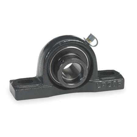 Dayton 3FCT3 - Pillow Block Bearing, Cast Iron Housing Material, Eccentric Locking Collar, Ball, 1 in Dia, Alloy Steel Insert Material