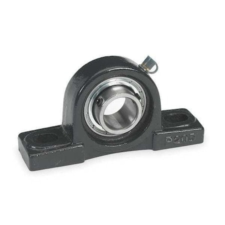 Dayton 3CUR2 - Pillow Block Bearing, Cast Iron Housing Material, Set Screw, Ball, 5/8 in Dia, Alloy Steel Insert Material