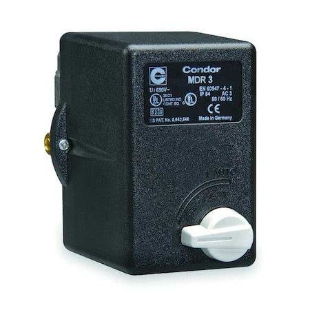 Condor Usa 31SE3EXX - Pressure Switch, Standard, 3 PST, 1 Ports, 3/8" FNPT, 45 to 160 psi Range