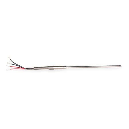 Tempco RTD00602 - Temp Probe, 3-Wire, Straight, 0.188 in