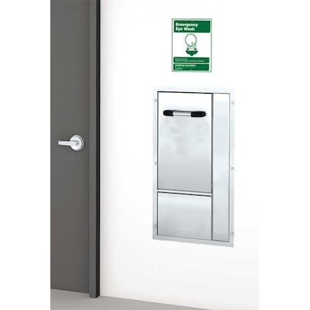 Guardian Equipment GBF1735DP - Plumbed Eyewash, Wall Mount, Plumbed, 33 in H., 17 3/4 in W