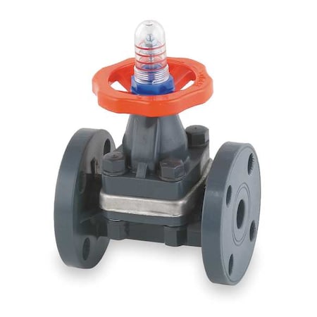 Hayward Flow Control DAB1005UFF - Diaphragm Valve, True Union, 1/2", PVC/FPM, S/T