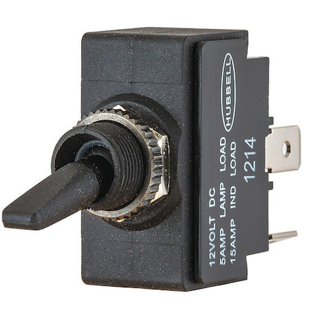 Hubbell Wiring Device-Kellems M11LRSP - Lighted Toggle Switch,SPST,1/4 in.