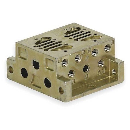 Numatics 229-524 - Manifold Block,2 Stations,10-32 UNF-B