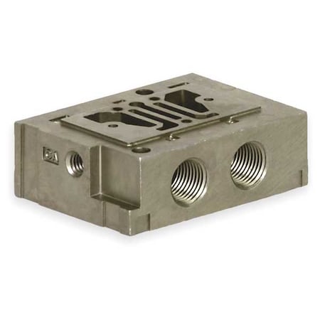 Numatics 103-493 - Subbase, 1 13/16 in L, 1 3/8 in W