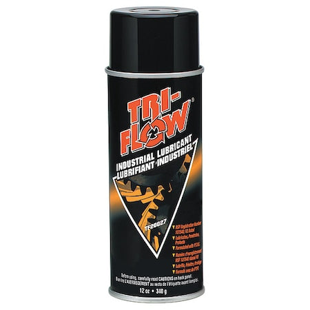 Tri-Flow TF200271 - General Purpose Lubricant, 12 oz, Aerosol Spray Can, Mineral Oil Base, 475 Degrees F Max Op Temp, Not Rated, Brown