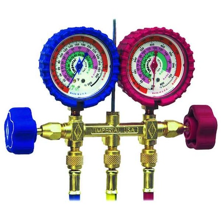 Imperial 421-C - Mechanical Manifold Gauge Set,2-Valve