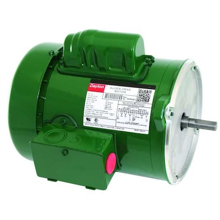 Dayton 3K995 - Auger Drive Motor, Capacitor-Start, 1/2 HP, 115/230 V AC, 1,725 Nameplate RPM, 56 YZ Frame