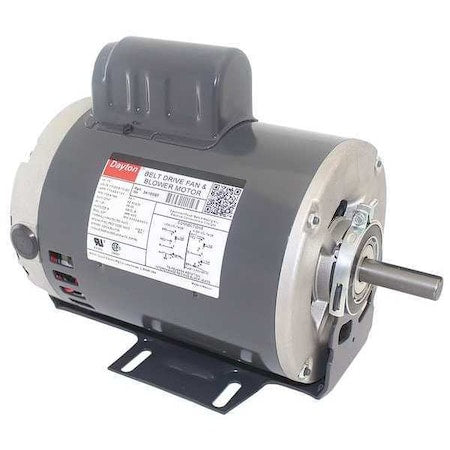 Dayton 3K199 - Capacitor-Start Belt Drive Motor, 1/2 HP, 115/230 V AC Voltage, 56 Frame, 1,725 Nameplate RPM