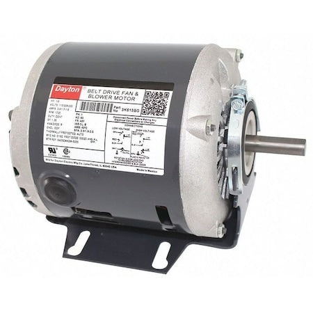 Dayton 3K613 - Split-Phase Belt Drive Motor, 1/6 HP, 48 Frame, 115/208-230 V AC Voltage, 1,725 Nameplate RPM