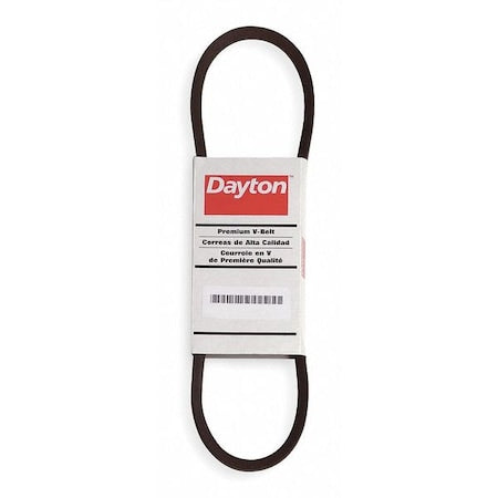 Dayton 3L170 - FHP V-Belt, Duraflex GL, 3 L170, 3 L, Rubber, 17 in, 3/8 in Top Width