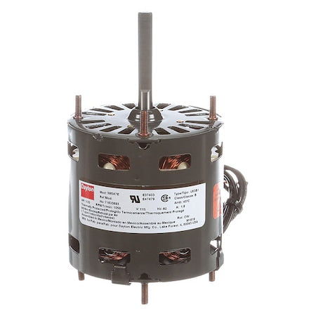 Dayton 71633693M - HVAC Motor,Open Air-Over, 1/20 HP, 1,550 Nameplate RPM, 1 Speed, 115 V AC, Stud Mount, CWSE