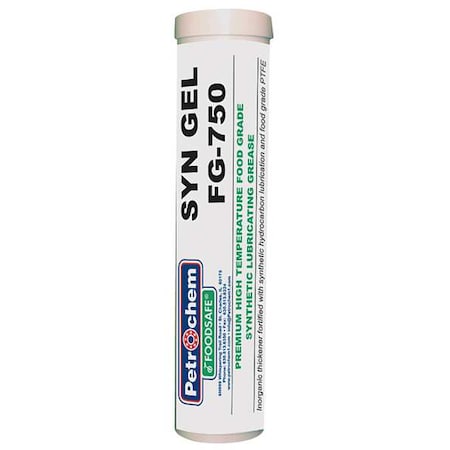 Petrochem FOODSAFE SYNGEL FG-750 - Food Grade Synthetic High Temp Grease, 14 Oz.