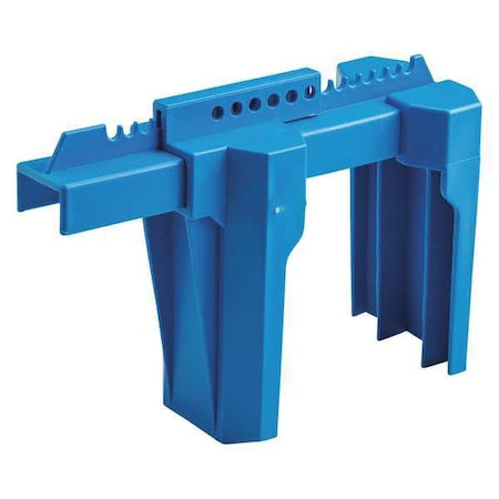 Brady BS08A-BU - Ball Valve Lockout,Blue,2 to 8 In.