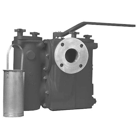 Mueller Steam Specialty 21/2 791-F- AH Duplex Flgd Strainer - Duplex Strainer, 2-1/2" Pipe, Flanged, Cast iron, 200 psi at 150 Degrees F