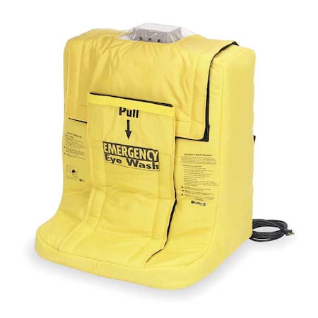 Bradley S19-921HR - Heating Jacket, Nylon, Vinyl, Yellow, For Use With, Mfr. No. S19-921 H