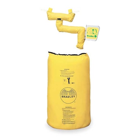 Bradley S19-690HR - Heating Jacket, Nylon, Yellow, For Use With, Mfr. No. S19-690 H