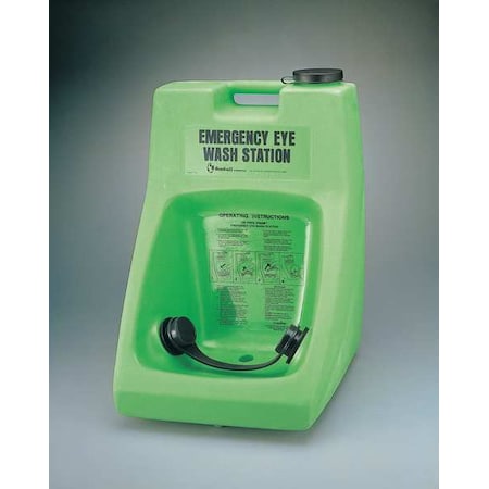 Fendall 32-000100-0000 - Eyewash Station, Gravity-Fed, 6 gal Tank Capacity, Wall Mount, Portable, 23 in H., 16 in W