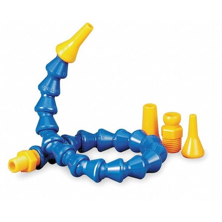 Loc-Line 50813 - Hose Assembly, 13 in with Fittings: 1/2 in Hose Inside Dia, Acetal Copolymer